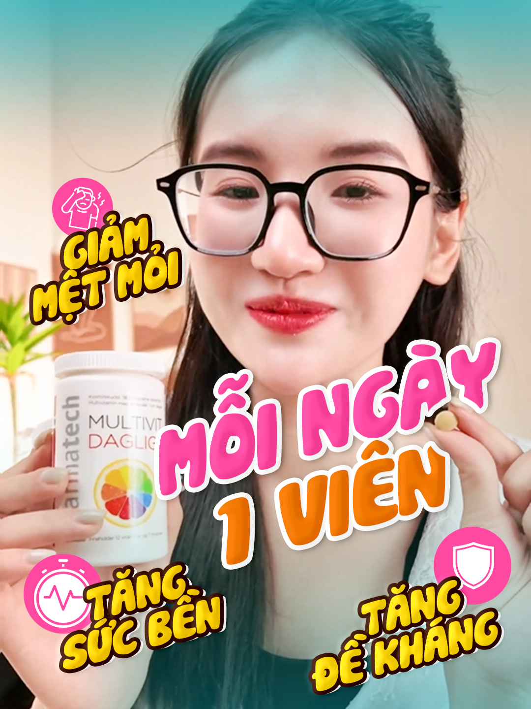Chỉ 1 viên Multivit Daglig mỗi ngày 👉 tiếp năng lượng, bổ sung 12 vitamin & 7 khoáng chất 🌿 Sống khỏe – tập trung – tràn đầy sức sống! Hôm nay bạn đã nạp thêm vitamin để chăm sóc cơ thể chưa? #HangChinhHang #MultivitDaglig #NaUy #Pharmatech #xhtiktok #viral #fpy_tiktok #health