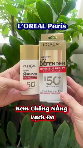 Kem chống nắng vạch đỏ thoáng mịn da Bảo vệ L'Oreal Paris UV Defender Serum 50ml SPF 50++. #kemchongnang #lorealparis #mypham #review #xuhuong  @Hoa riviu  @Hoa riviu  @Hoa riviu 