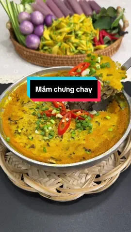 Ăn chay mà có tô mắm chưng chấm với thiệt nhiều rau là đủ rồi nè#bepnhachin #xuhuong #homnayangi #mamchungchay #mamchay 