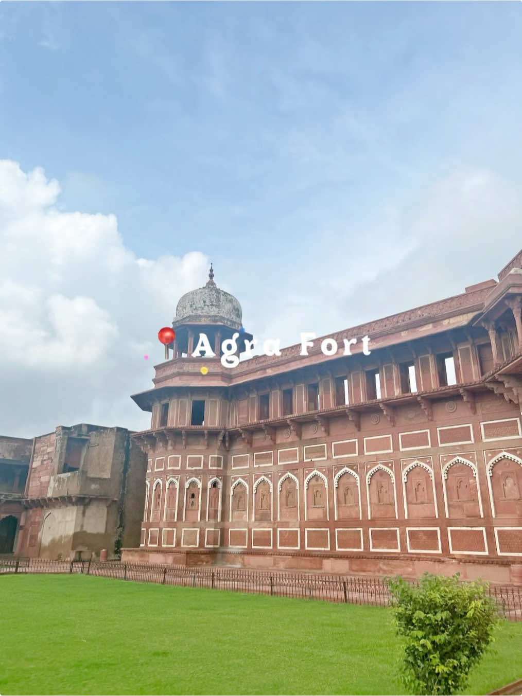 Peninggalan Dinasti Mughal yang dibangun pada abad ke-16 #india #agra #agrafort #fyp #fypシ゚ 
