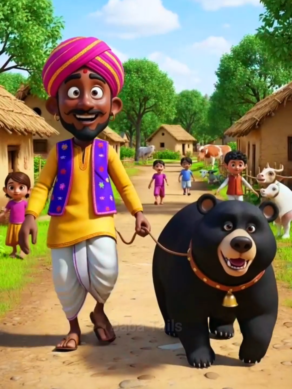Kalu Madari Aaya || Poem For Kids || Baby Poem || Full Video Youtube Channel Pr Miley gi #fyp #ai #cartoon #animation #babatails 