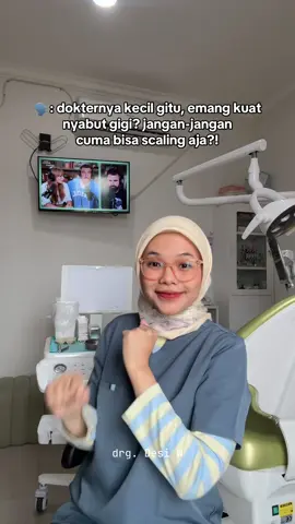 Dokter gigi mini tp ga kechyl kok otak dan tenaganya 🤏🏻 #DokterGigi 