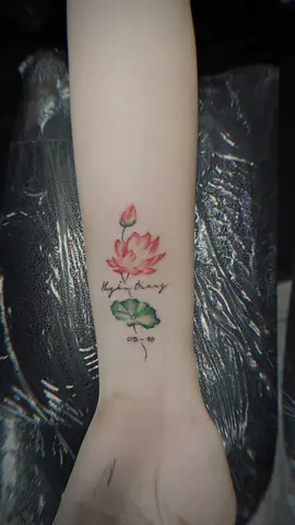 Hình xăm hoa sen đi kèm tên cho e gái#hinhxam #hinhxammini #xamhinhnghethuat #xamhinhhanoi #xuhuong 