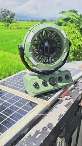 Orashare DF09 20000mAh Rechargeable Camping Fan 100-Speed Remote 180 Oscillating with LED Light