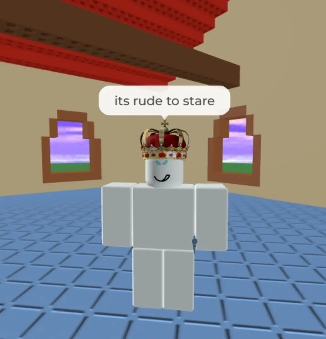 Rude Staring #blocktalesroblox #blocktales #cruelkingblocktales #cruelking #blocktalesdemo4