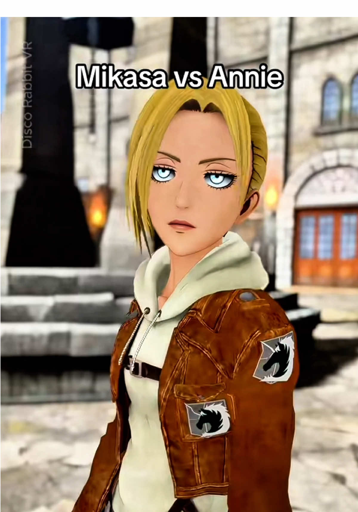 The perfect loop does ot exist ✅ Annie vs Mikasa #anime #aot #AttackOnTitan #fyp #vrchat 