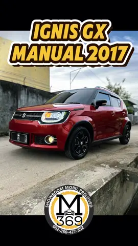 Fitur Lengkap Suzuki Ignis GX Manual 2017 1. Dimensi & Mekanik A. Mesin 1.2L (1197 cc) K-Series, tenaga ~82 PS (≈81 hp), torsi 113 Nm B. Transmisi manual 5-percepatan (5-speed MT) C. Dimensi: panjang 3 700 mm, lebar 1 690 mm, tinggi 1 595 mm, wheelbase 2 435 mm, ground clearance 180 mm D. Kapasitas tangki bahan bakar: 32 L; ruang bagasi ±260 L 2. Performansi & Kenyamanan Berkendara A. Suspensi depan MacPherson strut; belakang torsion beam. Rem depan ventilated discs, belakang drum  B. Radius putar sekitar 4,25 m C. Steering power assist, dapat diatur tilt  3. Fitur Interior & Hiburan A. AC/manual atau climate control otomatis tersedia B. Power windows depan-belakang, konektivitas Bluetooth, audio 2-DIN (radio, USB/AUX), C. Cruise control, engine start/stop button, keyless entry, power outlet, cup holders, bottle holders, dan central armrest  4. Instrumen & Kenyamanan A. Multi-function steering wheel, indikator digital seperti tripmeter, jam digital, tachometer, dan low fuel warning B. Jok kain dengan headrest dan folding seat 60:40, supportive lumbar, dan vanity mirror C. Fitur tambahan seperti rear AC vents, follow-me-home headlamps juga tersedia 5. Keamanan & Proteksi A. Dual airbags depan, ABS, EBD, crash sensor, door-ajar warning, seat belt warning, child locks, parking sensors, side/front impact beams, engine immobilizer, central locking dan anti-theft device  6. Spesifikasi Tambahan & Kelebihan A. Kabin lega dengan headroom tinggi cocok untuk postur Asia   . B. Ground clearance 180 mm membantu melewati jalanan tidak rata di perkotaan   . C. Manual 5-percepatan lebih responsif dan lebih awet dibanding AGS (Auto Gear Shift)  . D. Desain unik bergaya SUV, compact sehingga mudah parkir dan manuver di kota Secara keseluruhan, Suzuki Ignis GX Manual 2017 adalah pilihan city car kompak yang tangguh, fungsional, dan efisien—dengan fitur cukup lengkap untuk kenyamanan dan keselamatan, serta desain SUV-ish yang eye-catching. Cocok sekali untuk mobilitas urban dan pemilik pertama #SuzukiIgnis #IgnisGX2017 #mobil369 #CityCarIndonesia #CapCut 