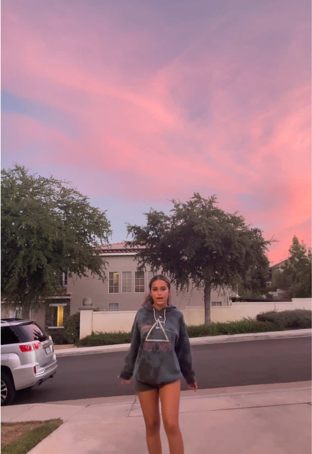 the sunsets so prettyyyy #fyp #lipsync #sunset #dontflop #pinksky