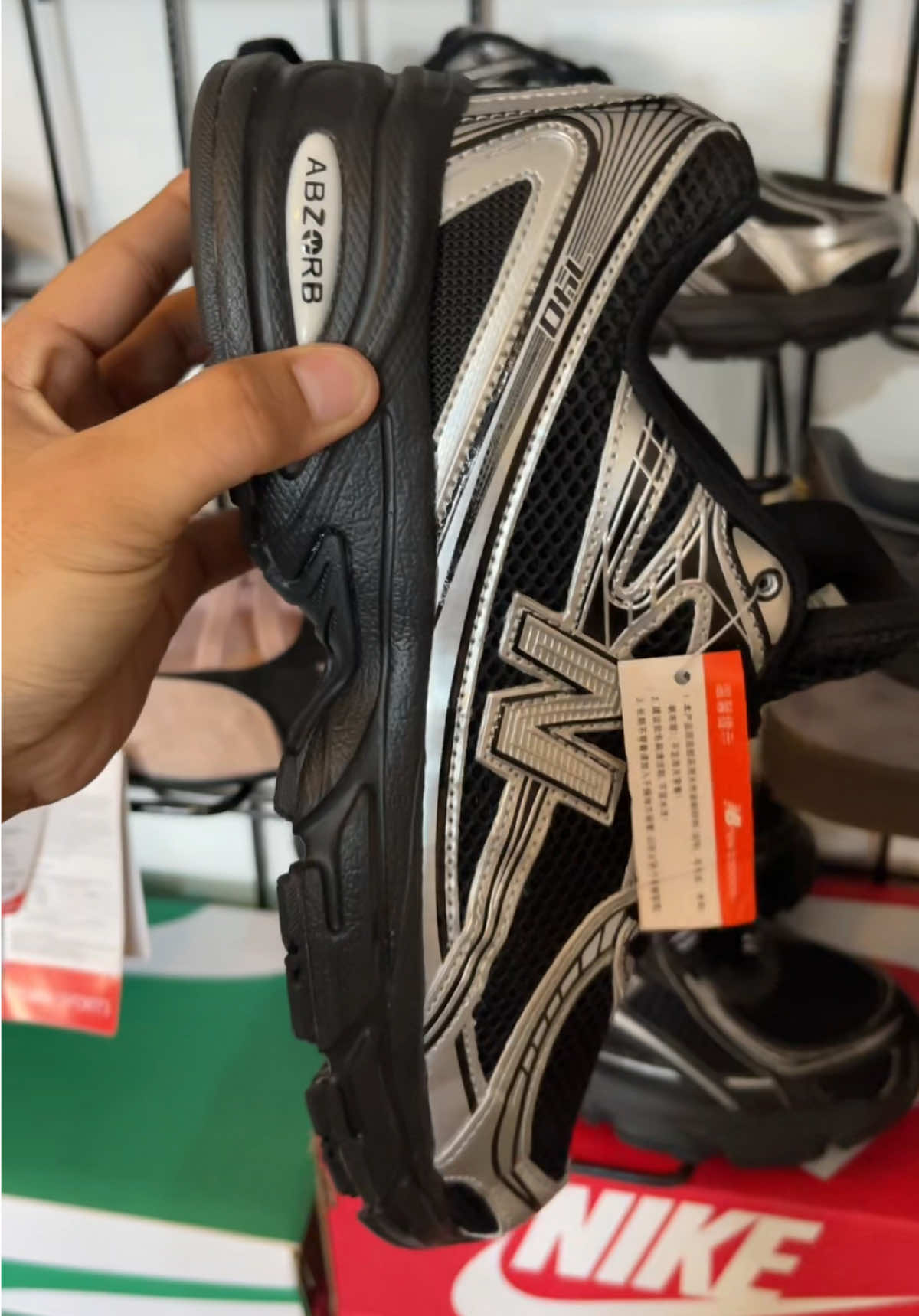 NB 740 Black Silver #nb740 #tokosepatusurabaya #xcyzba 