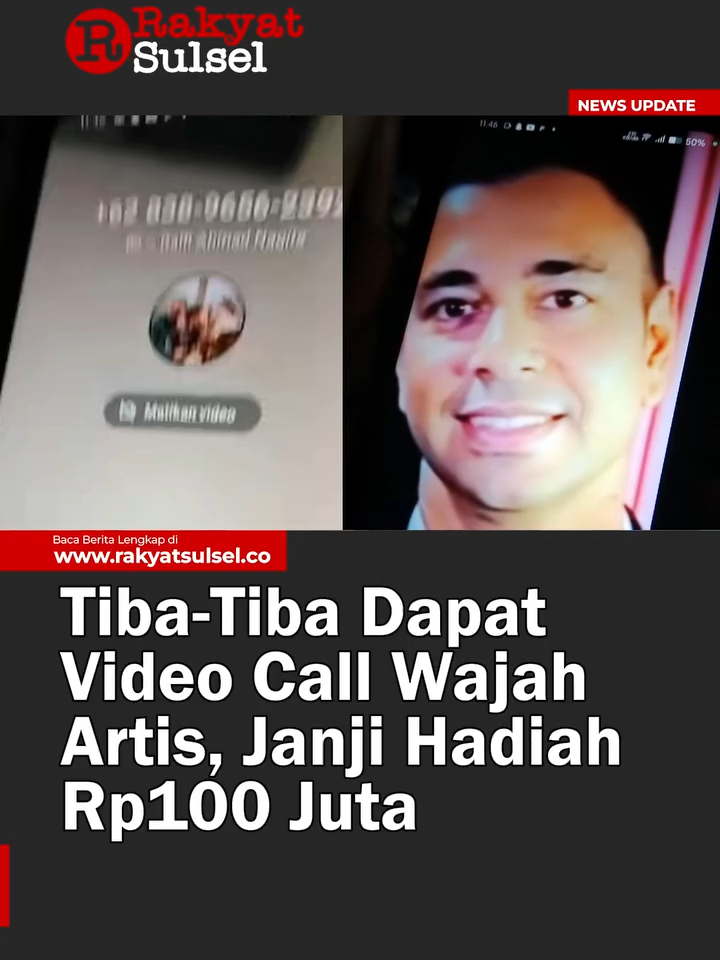 Tiba-tiba dapat Video Call Wajah Artis, Janji Hadiah Rp100 Juta #raffinagita1717 #raffiahmad #selebriti