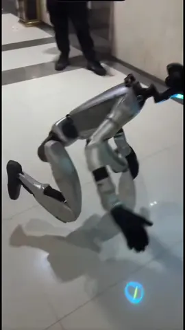 The robot didn't stand up and was throwing a tantrum. 机器人没站起来了还耍脾气了😆