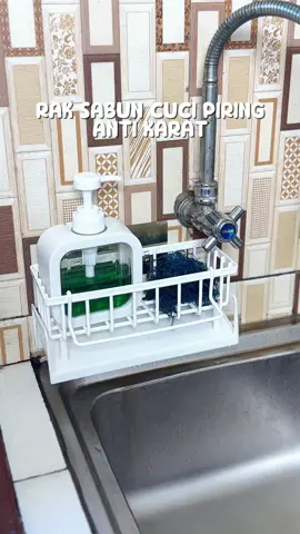 Rak sabun cuci piring anti karat #raksabuncucipiring #rakwastafel #rakpengeringspons 