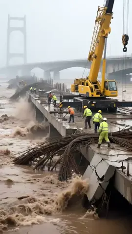 #foryoupage #tiktoknews #disaster #viralvideo #bridgeconstruction 