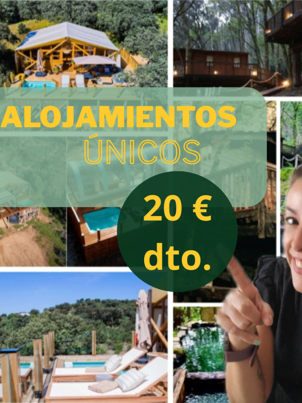 ✨ ¿Buscando una escapada diferente? ✨ Con Alohacamp puedes descubrir alojamientos únicos: cabañas en medio del bosque, burbujas bajo las estrellas, casas en los árboles y mucho más 🌲🏡✨ Una forma distinta de viajar, conectar con la naturaleza y vivir experiencias inolvidables 💫 👉 Te dejo en mi bio un enlace con 20€ de descuento para tu próxima escapada. ¡El plan perfecto para desconectar y disfrutar! 🌿 Collab @AlohaCamp España  #Alohacamp #EscapadaUnica #Glamping #AlojamientosConEncanto #ViajandoANuevoMundo 