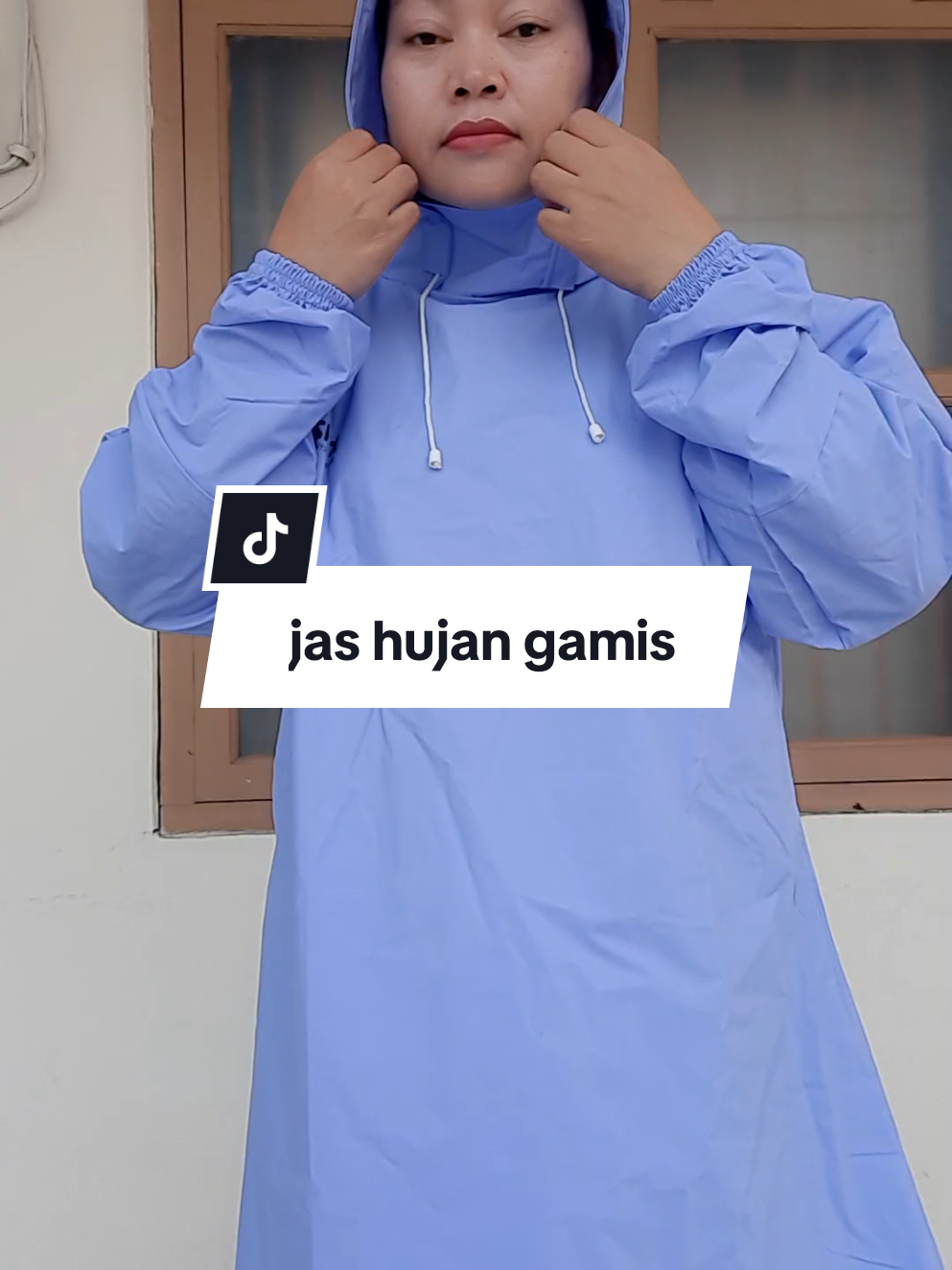 jas hujan model gamis,,cocok ni buat emak2 yg biasa antar jemput sekolah,,yuk CO di keranjang kuning aku #fyp #jashujankanzein 
