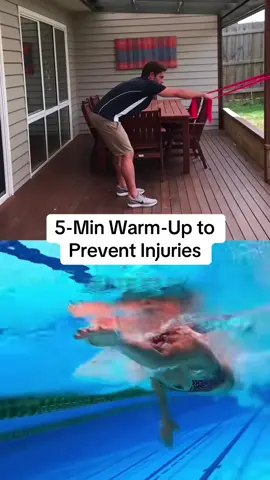 5 minute warm up before you swim #SwimmingTechnique #swimmersoftiktok #warmup #swimtips 