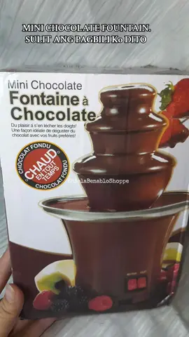 Replying to @harlyn.mamamoblue Hindi po naginit yung machine nya madam. #chocolatefountain #minichocolatefountain #chocolatefondue #chocolatefountainmachine #fondue 
