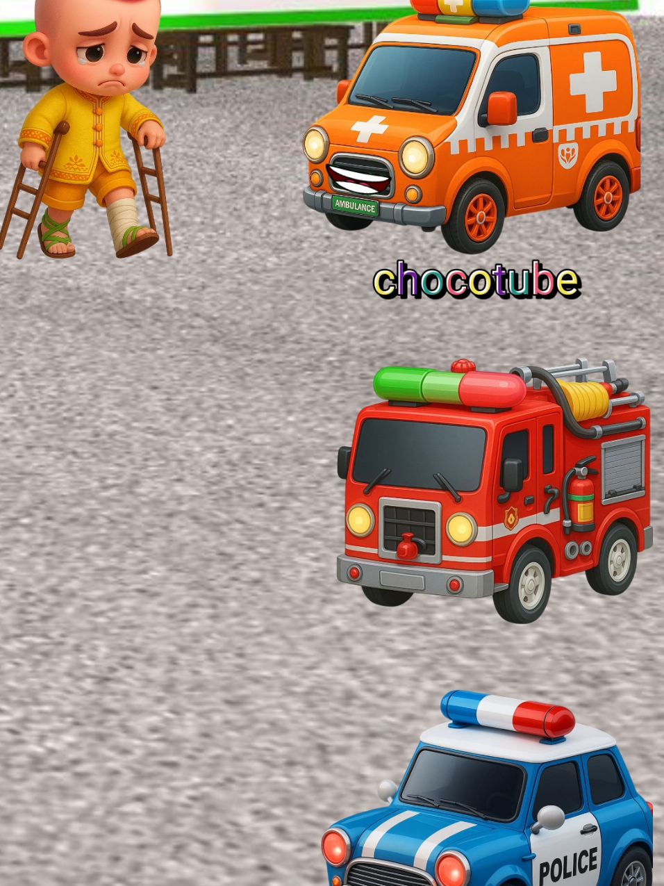 Hah pencuri mau naik Ambulan. ? #kartunanak #animasi #kartun #animation 