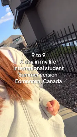9 to 9 of an international student in Edmonton during summer ☀️ (summer almost over)   #dayinthelife #internationalstudent #นักเรียนไทยในแคนาดา #เรียนต่อแคนาดา #เรียนต่อต่างประเทศ