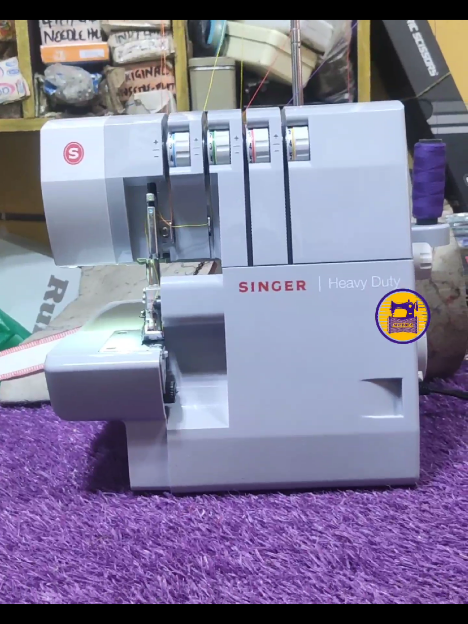 SINGER HEAVY DUTY 14HD854 (4 thread overlock machine) Price…..#320k UK Used✅ SOLD‼️‼️‼️ Features: 4 thread(sewing and weaving) 3 thread(inner and outer weaving) Accessories: Needle Picker Screwdriver  #adebolasewingmachine #sewingmachineadebola #4threadoverlockmachine #singer14hd854 