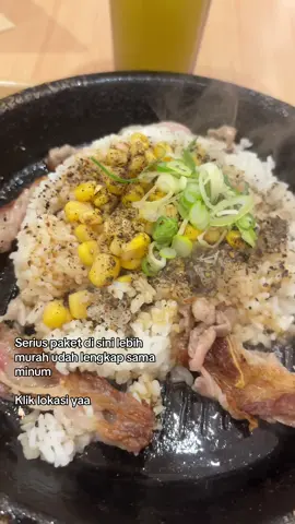 Beli pepperluch di duta mall pake promo lebih murah udah sama karaage dan minum nih