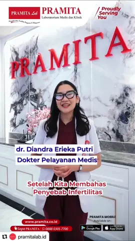 Halo Sahabat PRAMITA 🌸 Setelah membahas penyebab infertilitas, yuk kenalan dengan pemeriksaan yang bisa dilakukan di PRAMITA ✨ 🔹 Tes Hormon → untuk wanita (FSH, LH, Progesteron, Estrogen, Prolaktin, AMH, hingga Androgen/Testosteron bila ada PCOS) & untuk pria (Testosteron, FSH, LH, Prolaktin). 🔹 Analisa Sperma → menilai jumlah, kualitas, bentuk, & pergerakan sperma. 🔹 USG → melihat kondisi rahim & ovarium. 🔹 HSG → memeriksa saluran tuba falopi.  Infertilitas bukan akhir dari harapan. Dengan pengetahuan, dukungan, dan langkah tepat, sahabat bisa tetap berjuang. ✨ Kunjungi PRAMITA terdekat di kota sahabat! #Infertilitas #pramitapontianak #pontianak #medicalcheckup #PRAMITA 