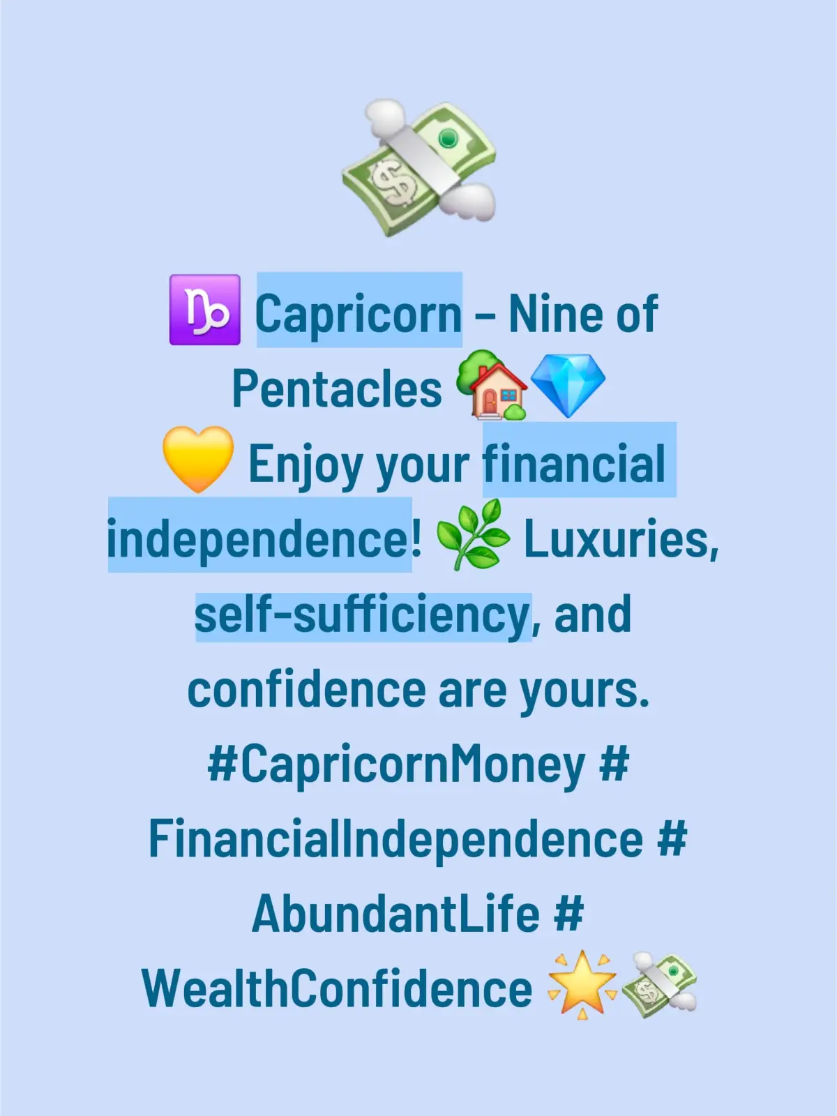 ♑ Capricorn – Nine of Pentacles 🏡💎 💛 Enjoy your financial independence! 🌿 Luxuries, self-sufficiency, and confidence are yours. #CapricornMoney #FinancialIndependence #AbundantLife #WealthConfidence 🌟💸