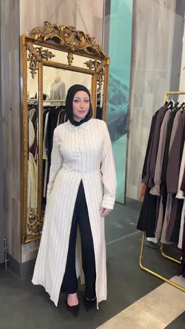 Shop Heba stripe dress available online & in-store ❤️ #fyp #hijabgirl #fashiontiktok #OOTD #modestfashion 
