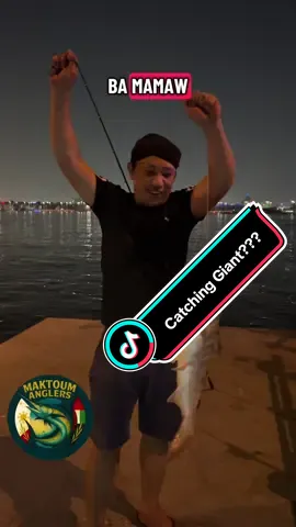 We are in Shocked Its a Giant - Maktoum Anglers  #fishinglife #tiktokviral #fyp #happy #fishing 