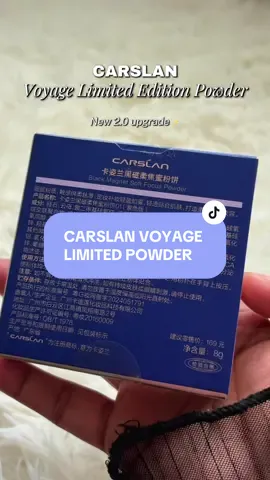 Lurveee teruks dgn Carslan ni😭 packaging dia lawaa😍 korang grab cepat sebelum melepas🫵🏻🔥❤️‍🔥 #fyp #carslan #carslanpowder #oilcontrol #settingpowder 