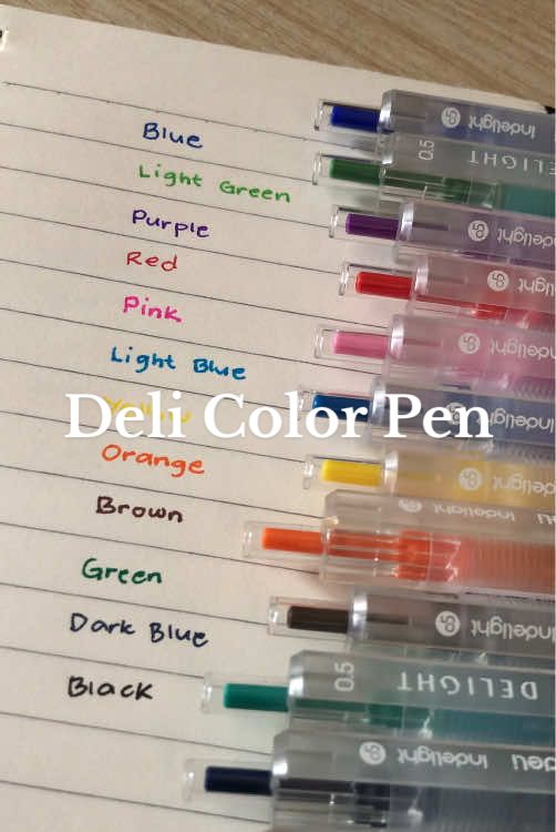 EG118 Deli Color Gel Pen 0.5mm ✍️ #deli #stationery #gelpen #schoolsupplies #colorpen 