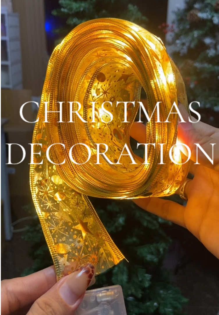 Christmas Ribbon Fairy Lights #christmasribbon #christmastreedecor #christmas #bermonths #christmas2025 @Rudolph store ✨✨
