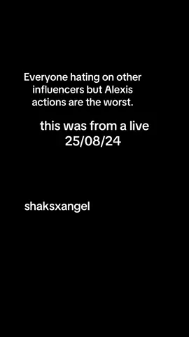⤜✦› ୨. 🎀 not a regular post but as people are speaking up on Alexis’ actions I thought this was js completely wrong to joke about. ılılıl  / /𝓣𝗮𝗴𝘀 : @user41691830453 @tackyz #exposed #shakhed #tiktokdrama#shaksxangell #edit             