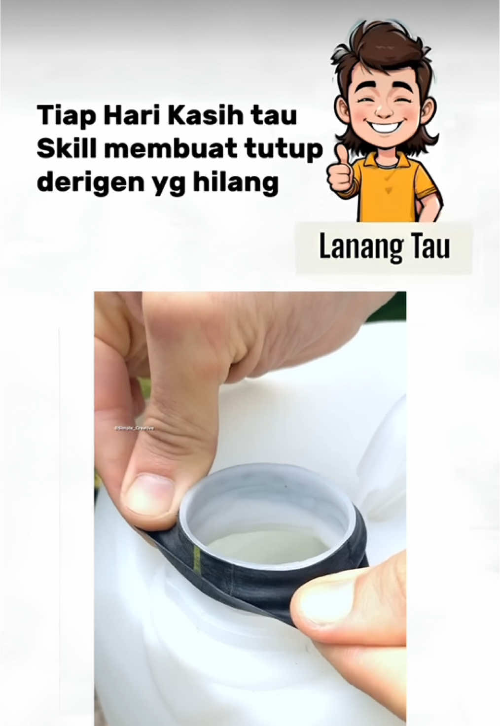 Ternyata mudah membuat tutup derigen,lanang harus tau #tutup #beranda 