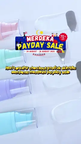 ❗️❤️SKINTIFIC MERDEKA PAYDAY SALE 🇲🇾❗️ Pakai sunscreen ni rasa macam letak air je. Texture dia light gila, sesuai untuk oily skin & breakout prone skin! 🔥 Jangan tunggu lagi – rebut sekarang sebelum terlepas! 💙 Nak lebih banyak voucher MELELEH? Jom serbu TikTok Live Skintific SEKARANG! 🎁✨ Kulit glowing tak tunggu siapa! #skintific #skintificglow #skintificmalaysia #GlowUp 