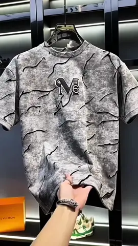 Summer high-end trendy brand 🔥 heavy-duty hot-drilled high-end men's T-shirt#fyp #foryou #summerlooks 