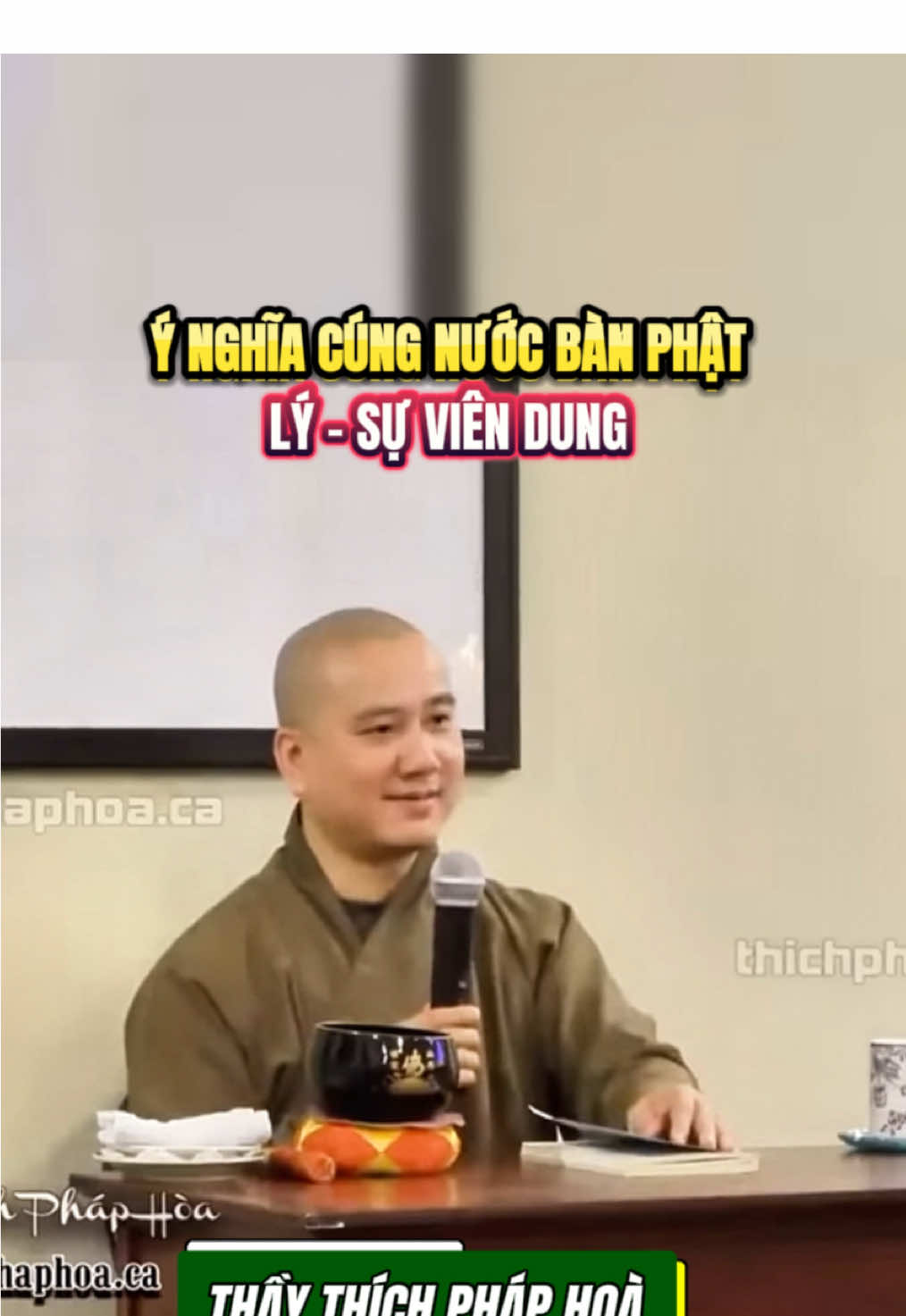 Ý NGHĨA CÚNG NƯỚC TRÊN BÀN PHẬT. LÝ - SỰ VIÊN DUNG  #thututap #tutaigia #thichphaphoa #nammobonsuthichcamauniphat #LearnOnTikTok 