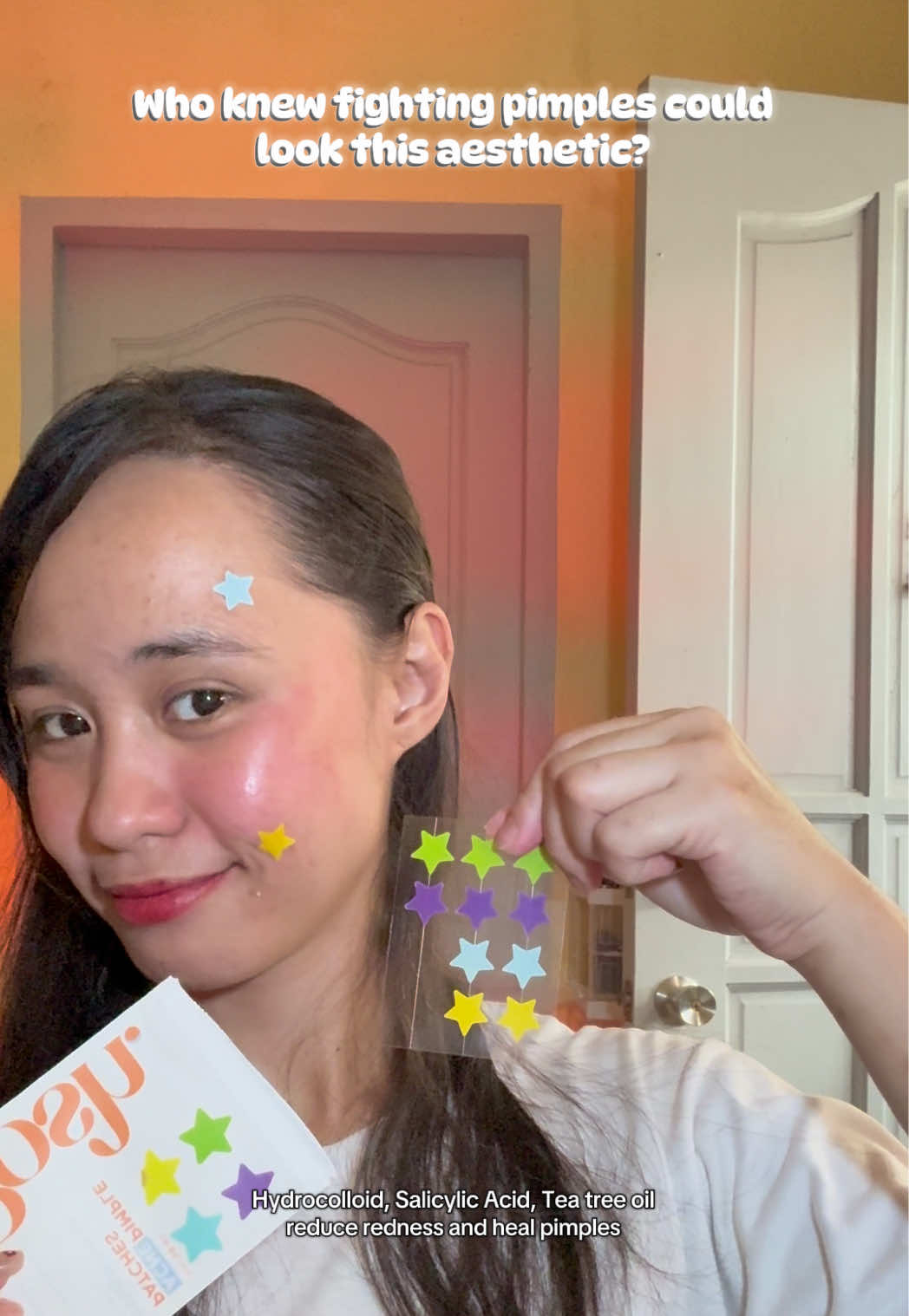 Clear skin but make it cute. My new to go: Posh Star Pimple Patches #poshskin #pimplepatches #clearskin #skincareroutine #acnecare 