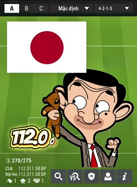 Build Đội Hình Nhật Bản + 2 Lính Đánh Thuê Việt Nam #mrbeanfco #fco #fifaonline4 