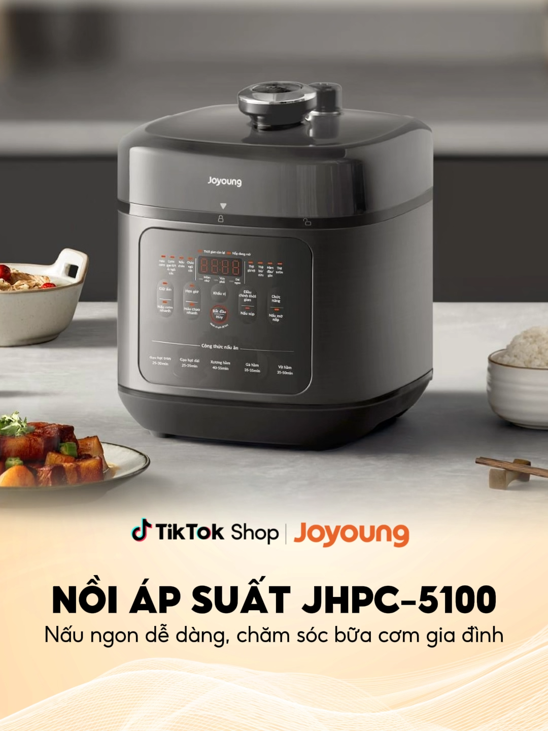 JOYOUNG NỒI ÁP SUẤT JHPC-5100 nấu ngon dễ dàng, chăm sóc bữa cơm gia đình #JoyoungVietnam #TikTokMadeMeBuyIt #HealthyLife #NoiComApSuat