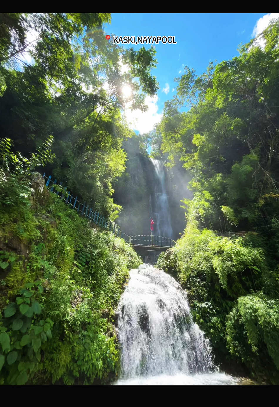 📍DG waterfall -(kaski nayapool)💚 #waterfall #nature #nayapool #kaski #fyp 