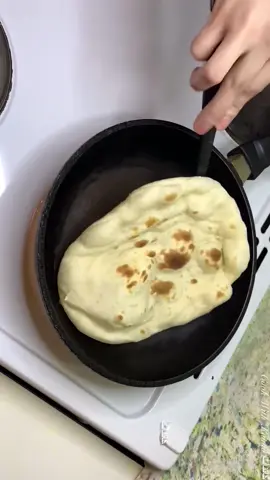 Naan Without Oven In Pan | Super Soft Butter Naan Recipe With 1 cup Flour #naan #naanbread #pizza #bread #breadtok