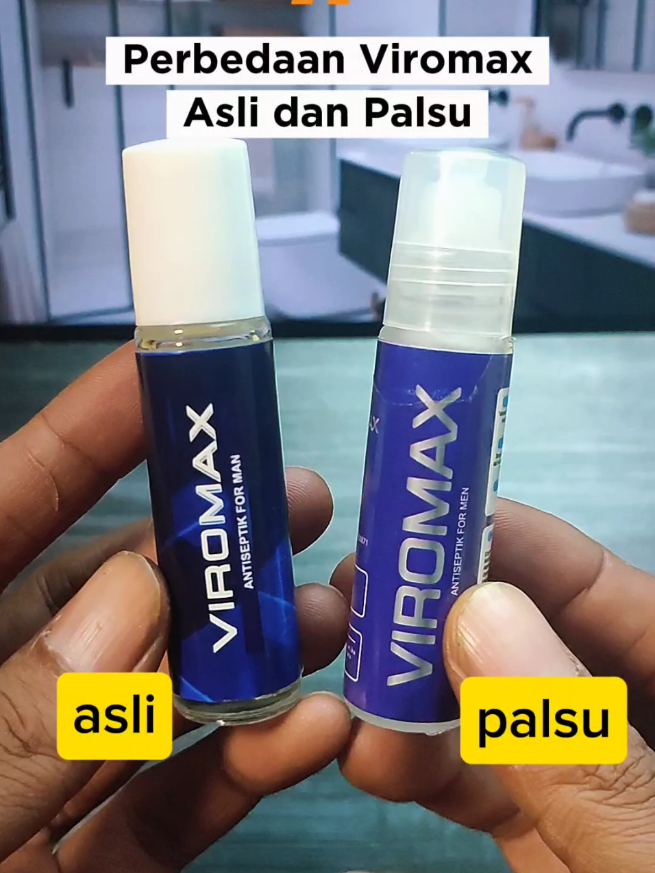 Nunggu Apa Lagi? Emang Kamu Pikir Pemalsunya Gak Bisa Update Kemasan Yang Lebih Mirip 🤣 #viromax #viromaxoriginal #antiseptik #formen #original 