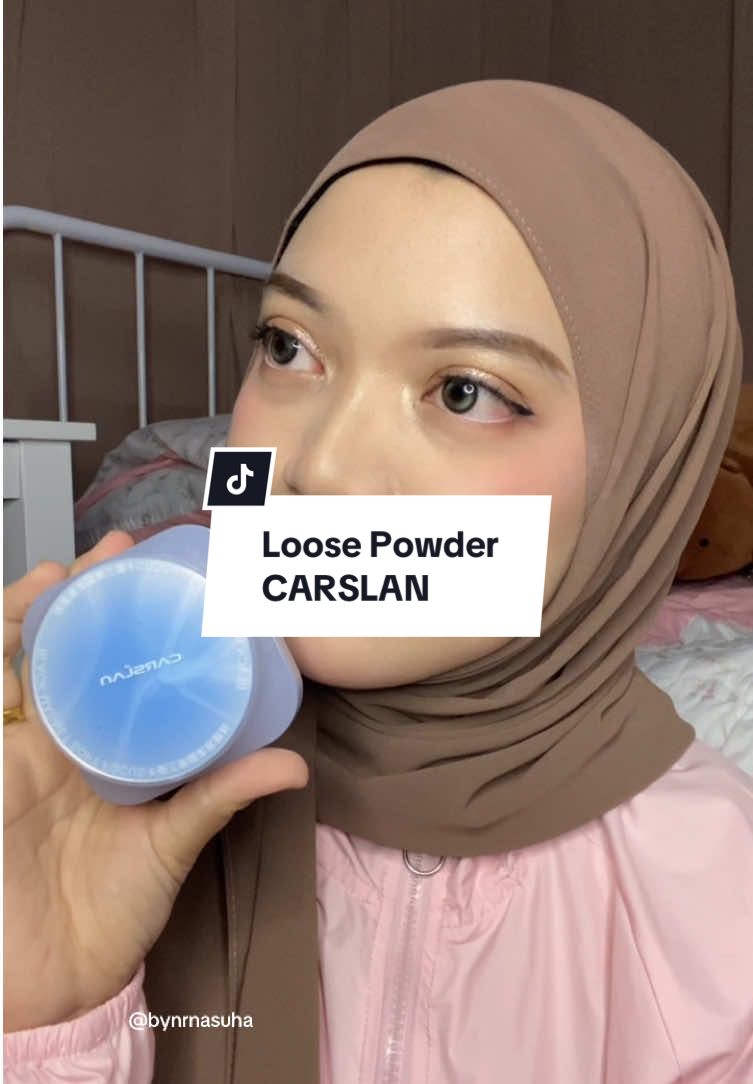 Ni kalau convo nanti ni, confirm makeup tahan satu hari. Kita lurve 🫠  #CARSLAN #carslanmy #carslanpowder #bedakviral #settingpowder #sweatproof #makeup #fyp 