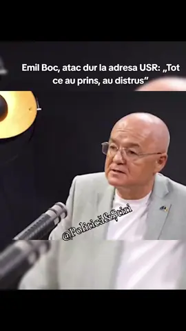 Emil Boc, atac dur la adresa USR: „Tot ce au prins, au distrus” #fyp #foryoupage #fyv #trending #buculeiion 