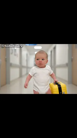 Bebelusul e pregatit sa plece la matusa 🤣✈ #amuzament #aibaby #copii #videoviral #fypromania 