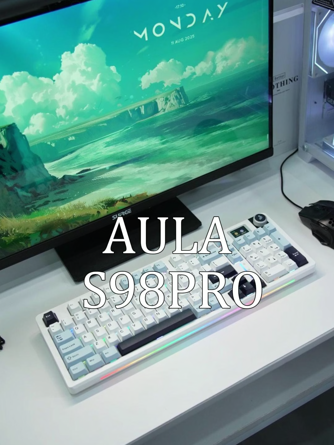 😱AULA S98PRO – style meets performance 💎#aula #aulas98pro##gamekeyboard #tiktokshopmademebuyit #must-have #foryou #fyp #aulakeyboard #mechanicalkeyboard #GamingSetup #pcgaming #gaminggear #techreview #setupinspo #keyboardsforgirls #videowave