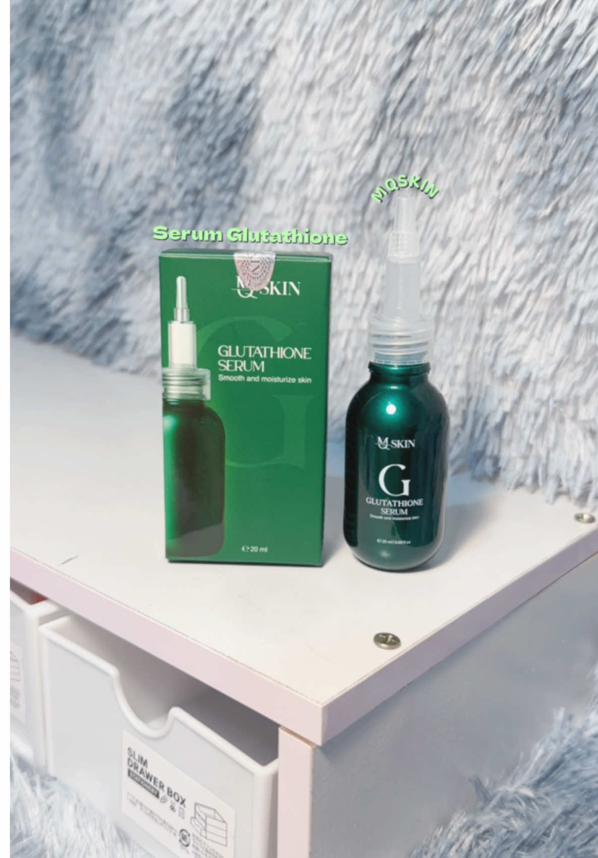 MQSKIN Serum Glutathione, chân ái cho làn da thiếu ẩm thiếu căng bóng🐳 #MQskin #MQSKIN #Ziziproject #ZZP #skincare 