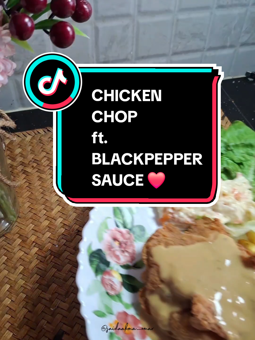 Craving anak-anak sekali dengan ibu lerrr.. 🤪  #chickenchop #simpleresepi #resepichickenchop #blackpeppersauce #resepitiktok 