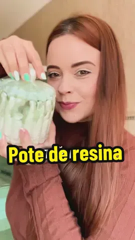 Pote de resina para banheiro #fyp #resin #resinart 